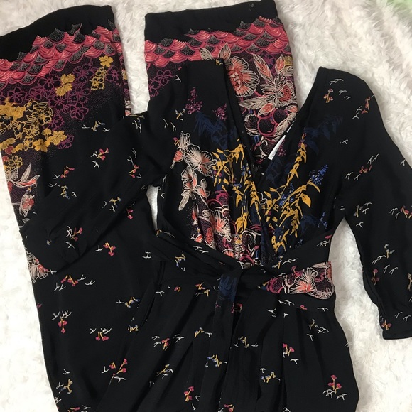 Anthropologie Other - Anthropologie Feather Bone Nara Print Jumpsuit